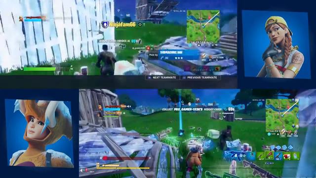 Split Screen Squad Fortnite Dubs!! смотреть онлайн