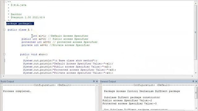 Access Control Mechanism using Packages in Java смотреть онлайн