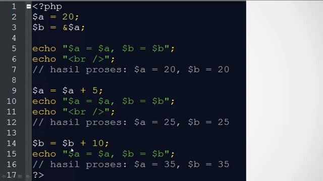Tutorial Pemrograman Web 6 - Operator Dalam Pemrograman PHP смотреть онлайн