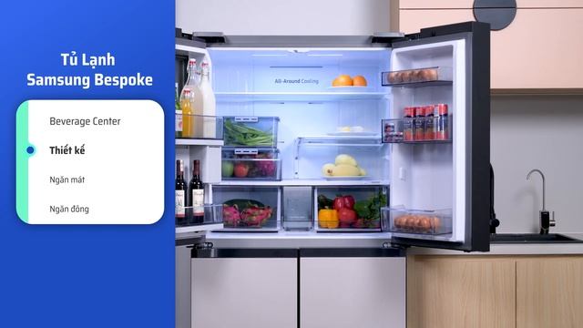 Trải nghiệm tủ lạnh Samsung Bespoke Multidoor với Quầy Minibar sành điệu смотреть онлайн