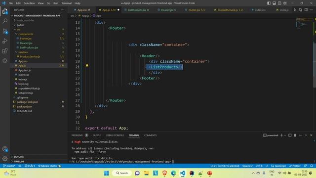 Full Stack Web App | React | Spring Boot |Configure Routing in Your React App |P.M. Web App |L13 смотреть онлайн