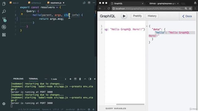 LESSON 15 - Understand GraphQL Resolver Arguments смотреть онлайн