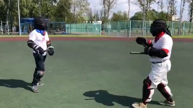 Поединок на нунчаку, работаем с Андреем, только полный контакт), супер тренировка в обк Сфера смотреть онлайн