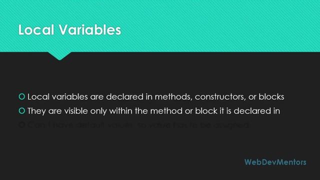 8. Variables and Data Types in Java смотреть онлайн