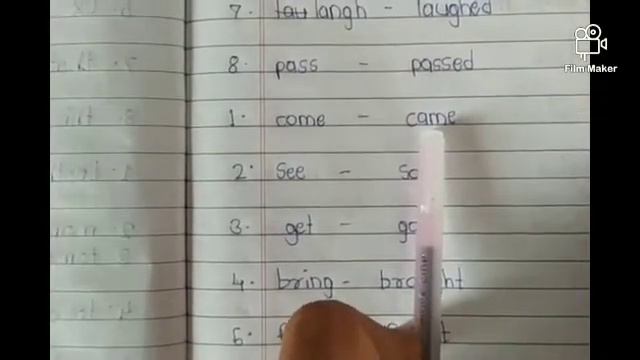 Reading of regular/irregular past forms of verbs смотреть онлайн