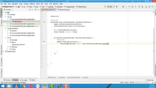 Alert Dialog Using Android смотреть онлайн