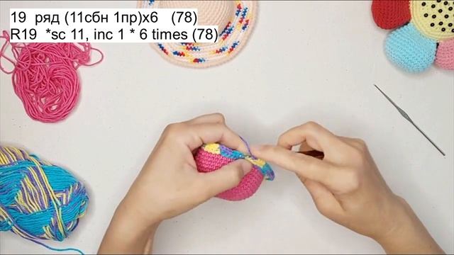 Шляпа для куклы "Катя" Вязание крючком Hat for the doll "Katya" Crochet смотреть онлайн