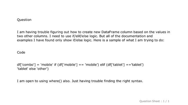 Pandas : Create Column with ELIF in Pandas смотреть онлайн