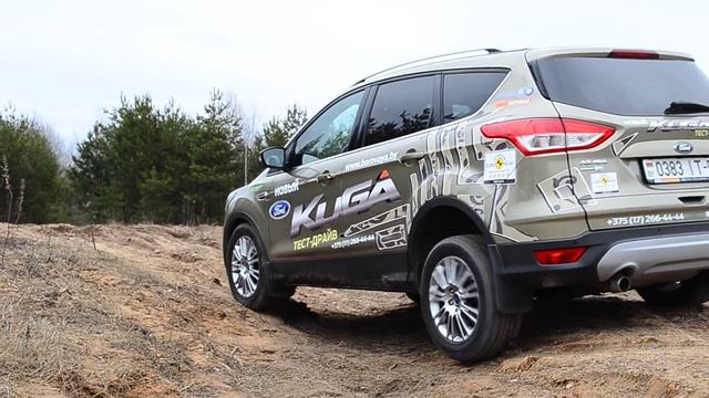Ford Kuga off road диагональное вывешивание Форд Куга смотреть онлайн
