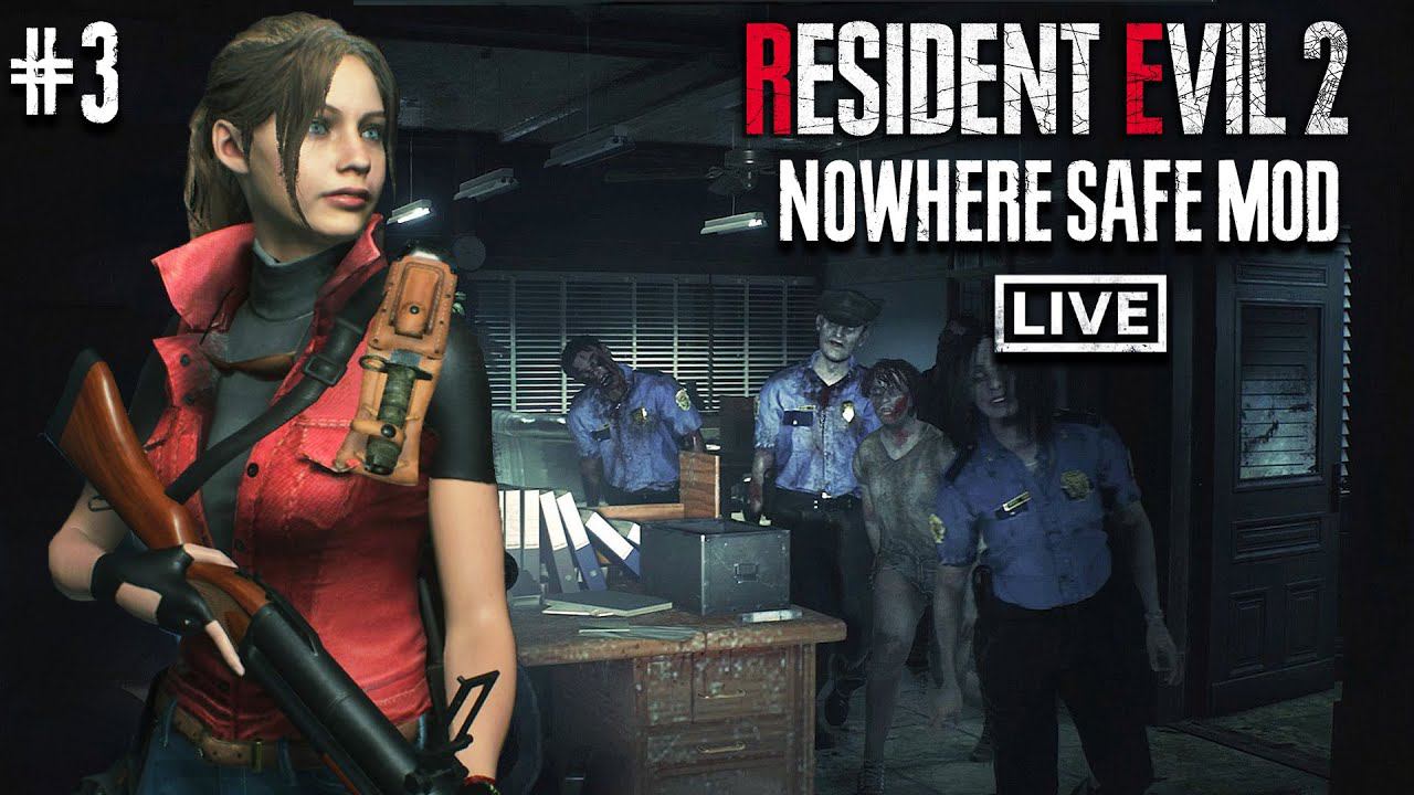 Resident Evil 2 Remake ►Nowhere Safe MOD (Клер Редфилд - Хардкор) #3 смотреть онлайн