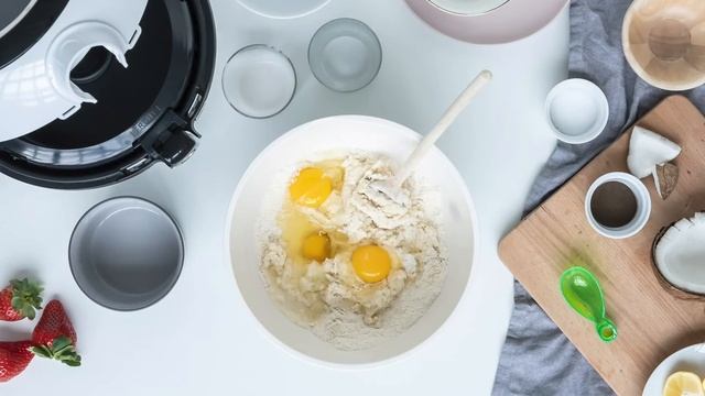 Кокосовое печенье в аэрогриле Tefal ActiFry Genius смотреть онлайн