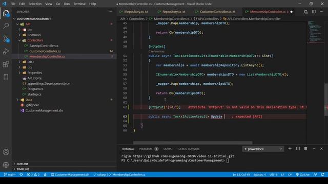 Quick Guide to Web API - Part 3 - Repository Pattern - Update and Delete API смотреть онлайн