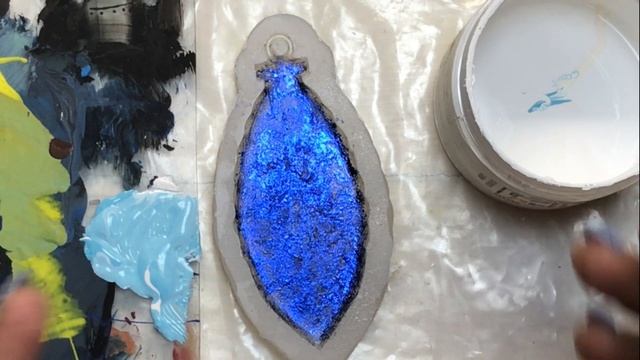 ЕЛОЧНАЯ ИГРУШКА С РОСПИСЬЮ из эпоксидной смолы. смотреть онлайн