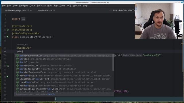 Testcontainers и Spring Boot 3.1 смотреть онлайн