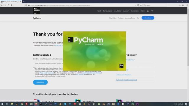 How to install PyCharm and create a Hello World Example смотреть онлайн