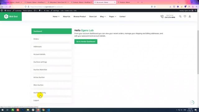 Bidout WordPress Theme Backend and Frontend Overview смотреть онлайн