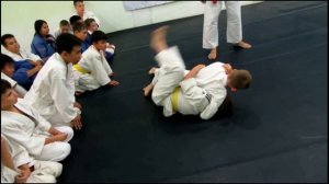 Поединки по джиу-джитсу среди детей. Часть 1