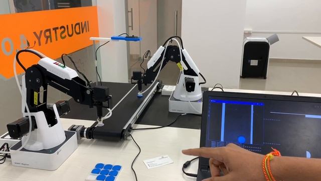 Vision based Robotic workcell using OpenCV, Custom APIs and python using Dobot Robot arm смотреть онлайн