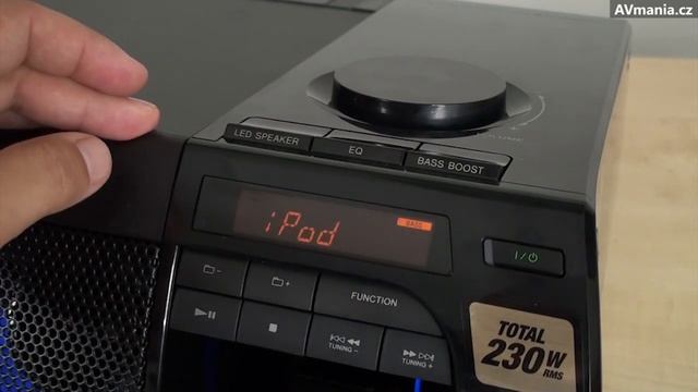 Blikající boombox Sony RDH-GTK11iP смотреть онлайн