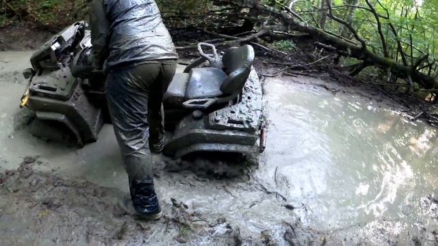 ЖЕСТЬ!!! УТОПИЛИ КВАДРИК!!! Испытания квадроцикла CF-MOTO 1000 куб на прочность!! смотреть онлайн
