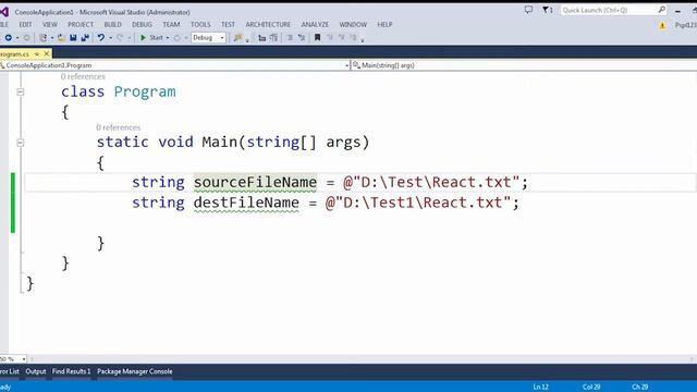 Move File from one location to another in C# смотреть онлайн