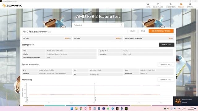 3DMark: AMD FSR 2 | RTX 3060 12GB + Ryzen 5 | 1080p + 1440p [2023] смотреть онлайн