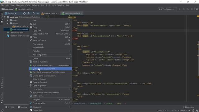 Debugging JavaScript in WebStorm and Chrome: setup for a simple app смотреть онлайн