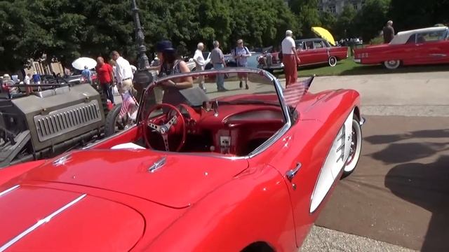 1958, Chevrolet Corvette C1 Cabrio, Exterior and Interior, Oldtimer Meeting Baden-Baden, 2015 смотреть онлайн