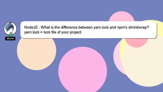 NodeJS : What is the difference between yarn.lock and npm's shrinkwrap? смотреть онлайн
