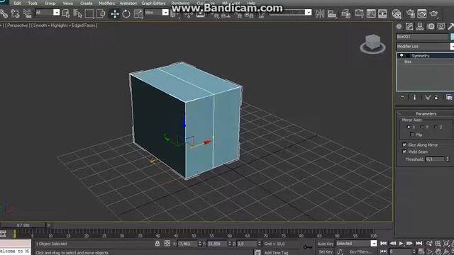 Модификатор Symmetry в 3ds Max. смотреть онлайн