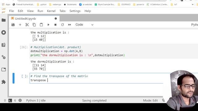 Lecture 28 || Matrix Operations using Numpy || Basic of Data Science смотреть онлайн