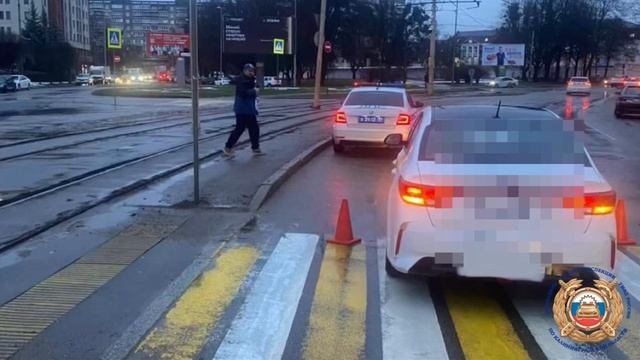 Наезд на пешехода на улице Зарайской в Калининграде смотреть онлайн