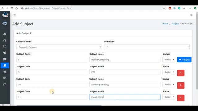 Time table generator PHP project in CodeIgniter and Bootstrap смотреть онлайн