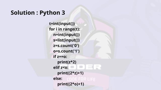 Alternating String Problem Code: ALTSTR | CodeChef Solution | Python3 смотреть онлайн