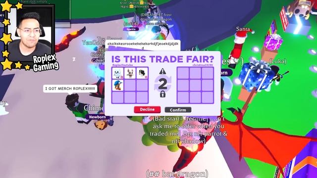 Trading the Worlds First Mega Slug! (Adopt me) смотреть онлайн