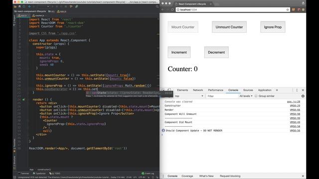 React Component Lifecycle Explained смотреть онлайн