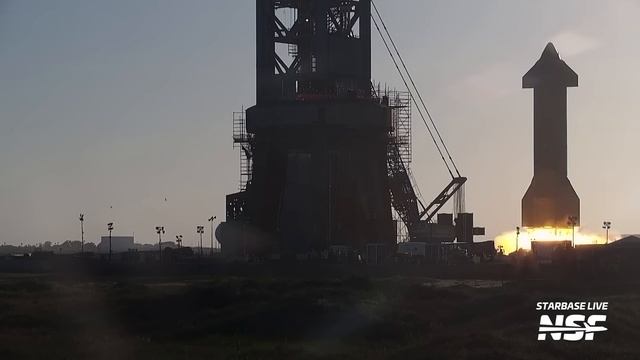 Starship 25 Six Engine Static Fire Test - SpaceX Boca Chica смотреть онлайн