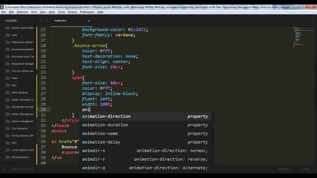Bouncing Arrow Animation on Hover Only CSS | Scroll Indicator Animation In CSS смотреть онлайн