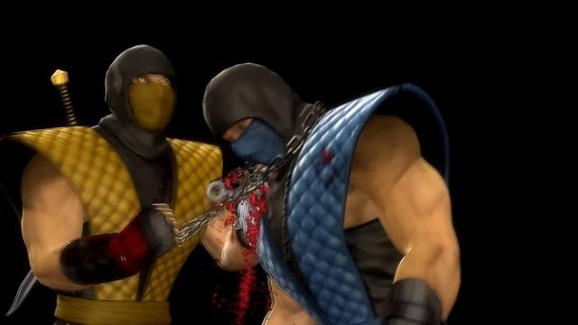 MK9. Все фаталити Скорпиона. смотреть онлайн