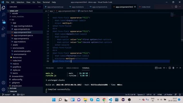 Angular Material Form Field | Angular Material Tutorial 12 смотреть онлайн
