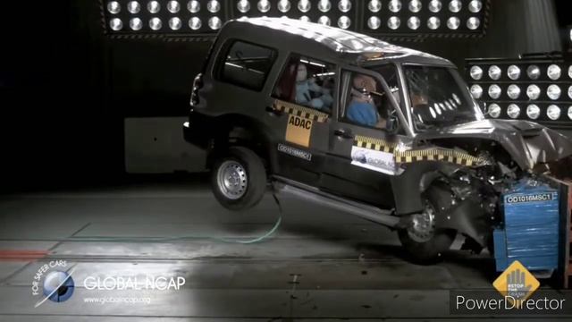 Mahindra Scorpio crash test 0 SAFETY RATING SAFER CAR GLOBAL NCAP смотреть онлайн