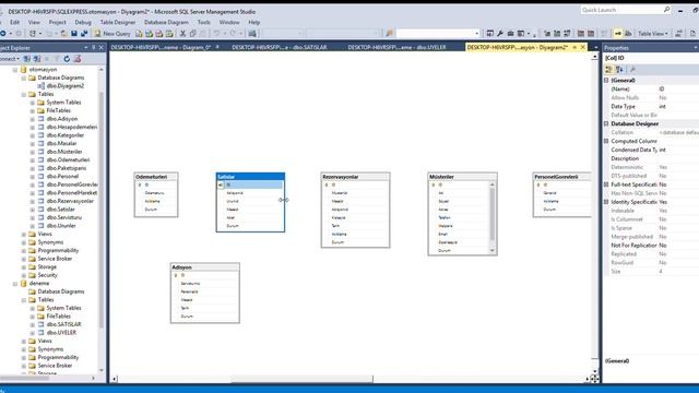 DESKTOP H6VRSFP SQLEXPRESS deneme Diagram 0 Microsoft SQL Server Management Studio 16 09 2016 смотреть онлайн