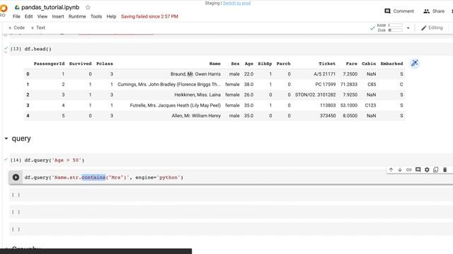 Filtering rows in Pandas using df.query() | Python Pandas Tutorial смотреть онлайн
