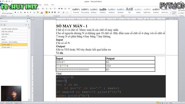 SỐ MAY MẮN 1 python смотреть онлайн