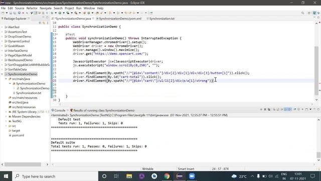 Synchronization in Selenium using Java, Maven, TestNG смотреть онлайн
