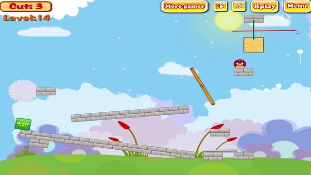 Angry Birds Piggies Out - RESCUE THE BIRD AND KICK ROUND PIGS! смотреть онлайн