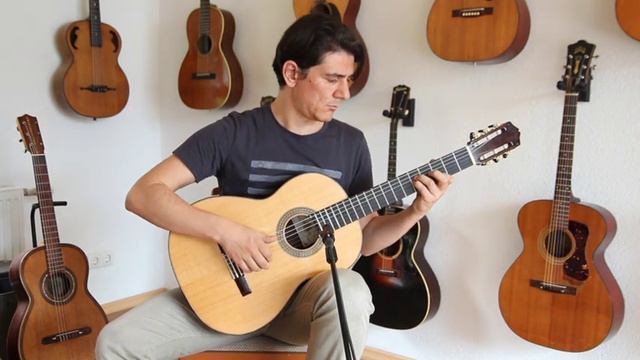 Antonio Morales Nogues 2011 "Santos Hernandez" classical guitar - last luthier of Paco de Lucia смотреть онлайн