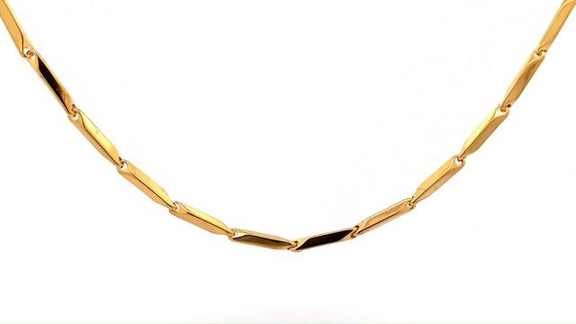 Gold Ion Plated Stainless Steel 2MM Bullet Chain Necklace: 22 - 24 Inch | Lynx смотреть онлайн