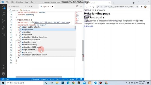 How To Make Responsive Landing page | Hamburger Menu | HTML , CSS & JS | Step By Step Tutorial 202 смотреть онлайн