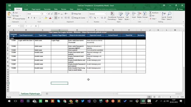 Efficient TestCase for QA With Testing Template смотреть онлайн